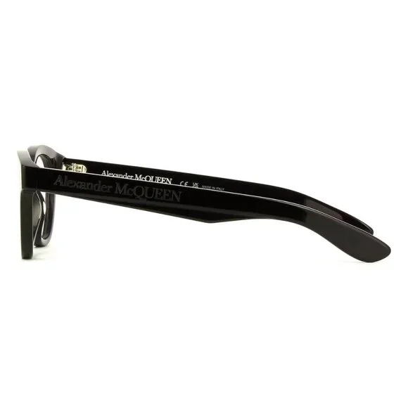 New AuthenticALEXANDER MCQUEEN Black Square AM0384O 001 Glasses Women